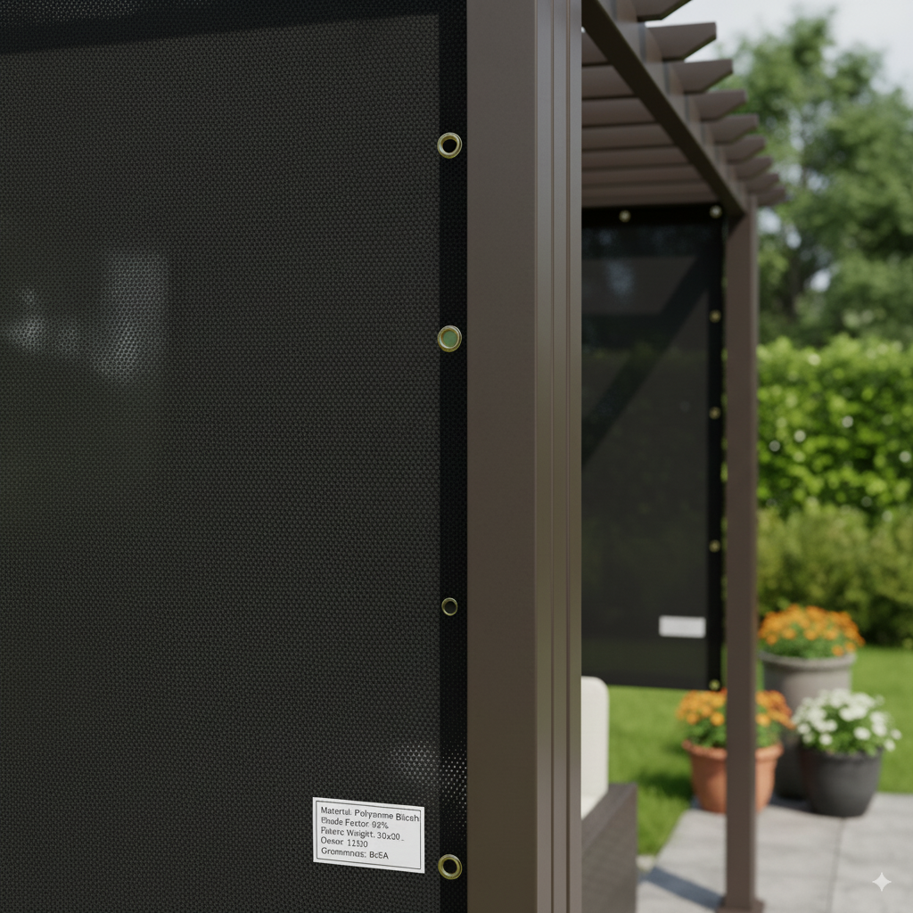 Knitted Poly Mesh Tarps, 95% Shade, Heavy Duty