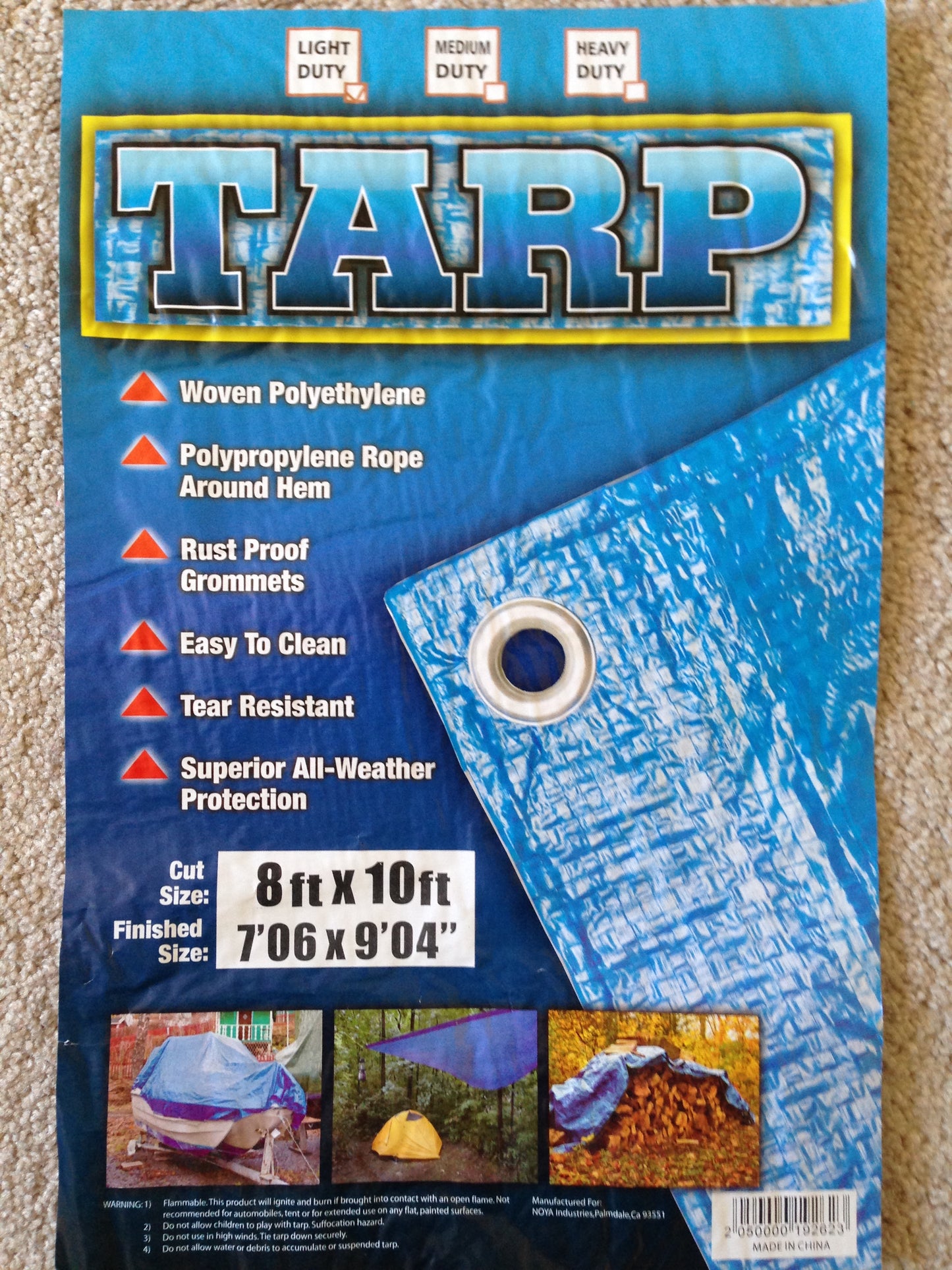 General-Purpose Poly Tarps, Blue Color